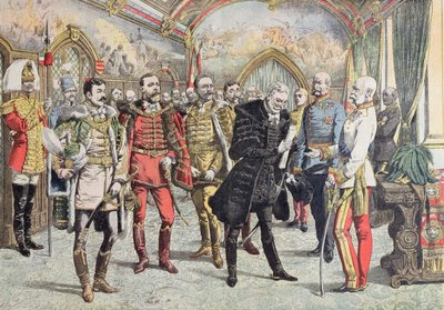 Avusturya-Macaristan Krizi - İmparator Franz Josef tarafından Macar kodamanlarının resepsiyonu, Le Petit Journal