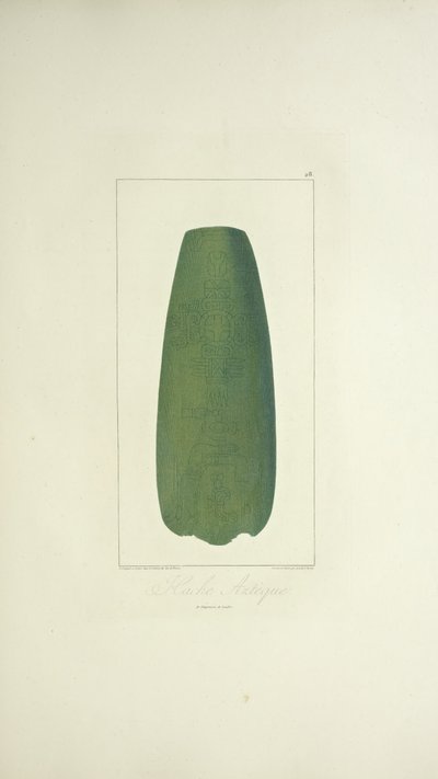 Aztek Baltası, Alexander von Humboldt ve Aime Bonpland tarafından 