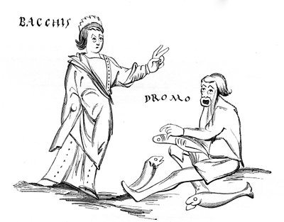 Bacchis ve Balıkçı by French School