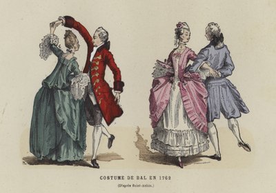 Balo kostümü, 1762 by French School