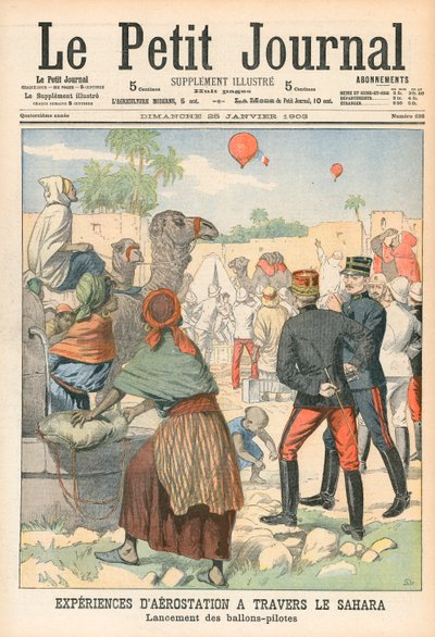 Sahra boyunca balonlar by French School