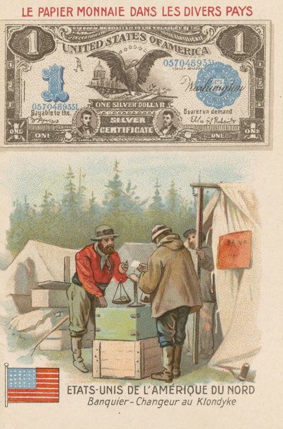 Bankacı ve sarraf, Klondike, Alaska, ABD by French School