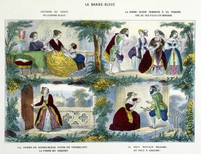 Barbe-Bleue - Perrault, ed. Haguenthal by French School