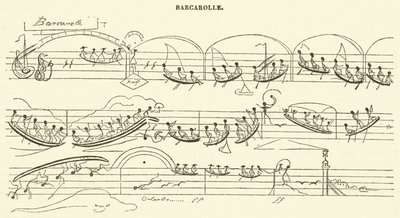 Barcarolle (gravür) by French School
