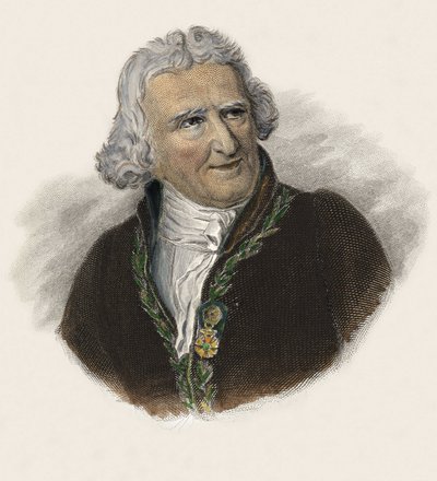 Baron Antoine Augustin Parmentier (1737-1813), Fransız eczacı, diyetisyen ve ziraatçı. "Faydalı Adamların Portreleri" içinde by French School