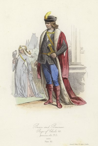 Baron ve barones, Fransa Kralı VIII. by French School