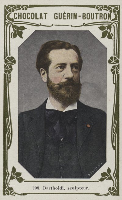 Bartholdi, heykeltıraş (renkli fotoğraf) by French School