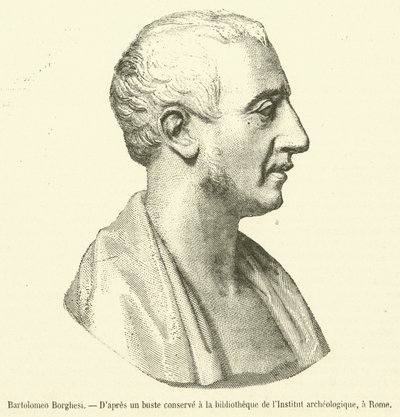 Bartolomeo Borghesi (gravür) by French School