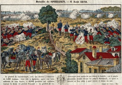 6 Ağustos'ta Spicheren Savaşı by French School