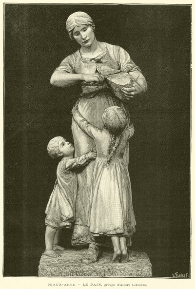 Güzel Sanatlar, Le Pain, Albert Lefeuvre grubu (gravür) by French School