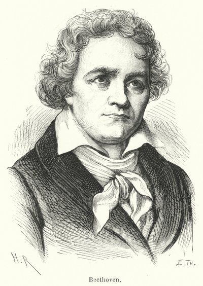 Beethoven (gravür) by French School