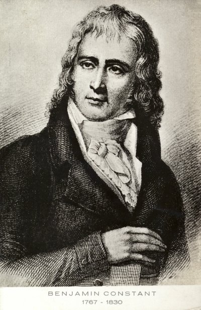 Benjamin Constant (1767-1830), İsviçre doğumlu Fransız siyasetçi ve yazar (lito) by French School