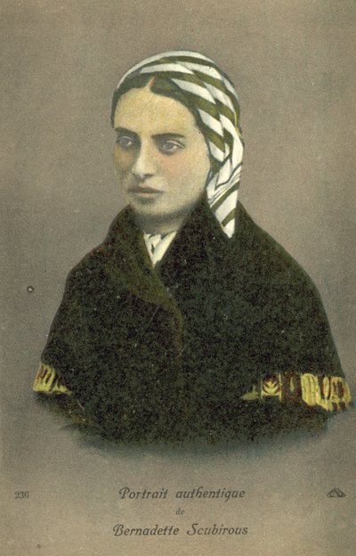 Bernadette Soubirous (renkli taş) by French School