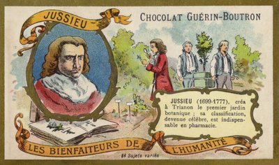 Bernard de Jussieu, Fransız doğa bilimci (chromolitho) by French School