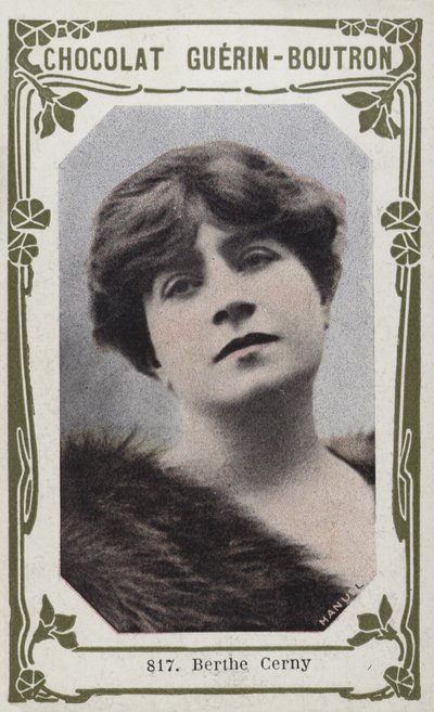 Berthe Cerny (renkli fotoğraf) by French School