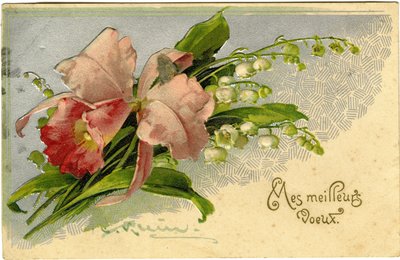 Vadideki zambak ve çiçekler için en iyi dileklerimle. by French School