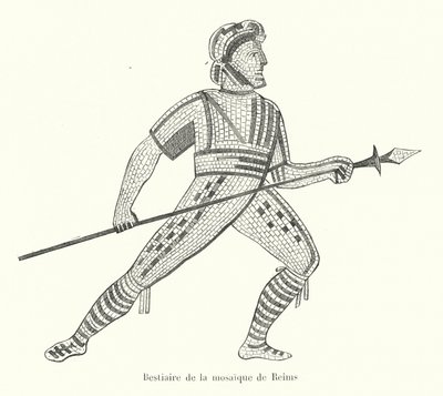 Reims mozaiğinin tasviri (gravür) by French School