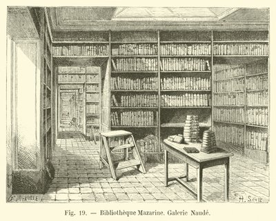 Mazarine Kütüphanesi, Naude Galerisi by French School