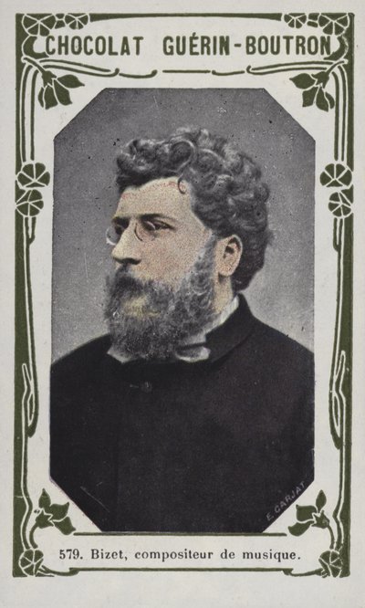 Bizet, müzik bestecisi (renkli fotoğraf) by French School