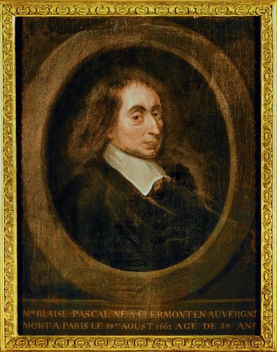 Blaise Pascal ... (tuval üzerine yağlıboya) by French School