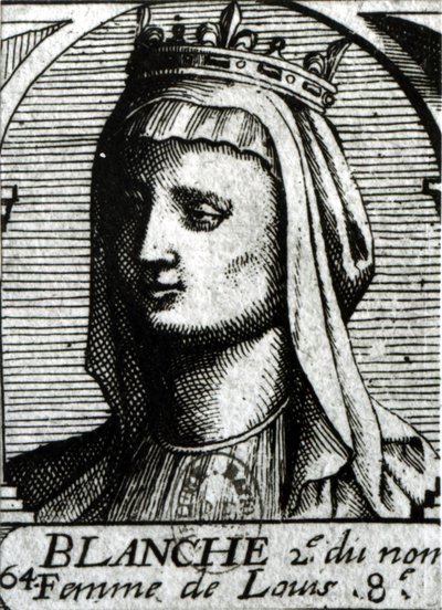 Kastilya Blanche (1188-1252) Fransa Kraliçesi by French School