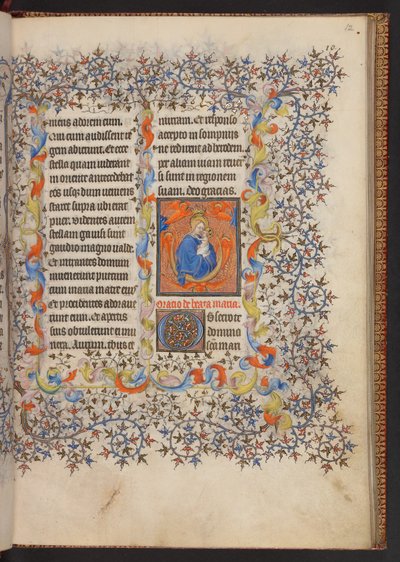 Saat Kitabı, Add MS 32454 f.12r, Fransa by French School