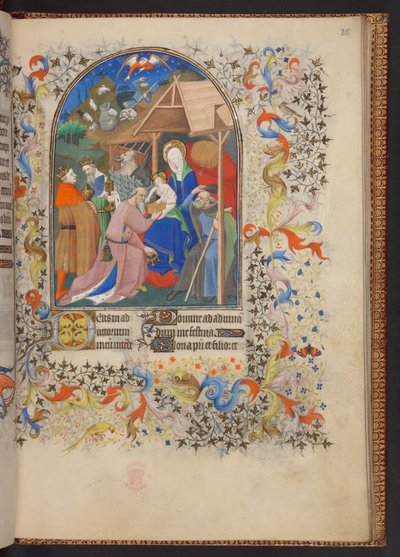 Saatler Kitabı, Add MS 32454 f.35r, Fransa by French School
