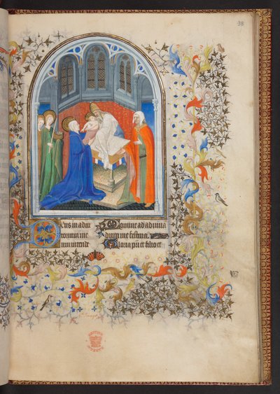 Saat Kitabı, Add MS 32454 f.38r, Fransa by French School