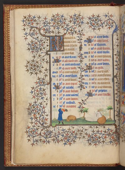 Çalışma Saatleri Kitabı, Add MS 32454 f.7v, Fransa by French School