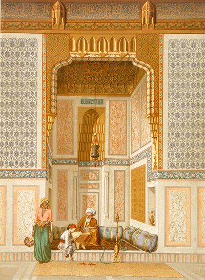 Bordeyny Camii, Kahire (renkli taş) by French School