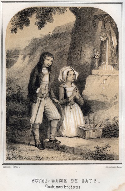 Breton Kostümleri - Notre-Dame de Batz - MORING MICHEL