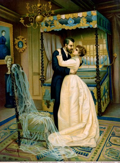 gelin ve damat by French School