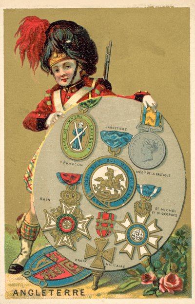 İngiliz madalyaları (chromolitho) by French School