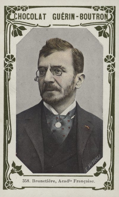 Brunetiere, Academie Francaise (renkli fotoğraf) by French School