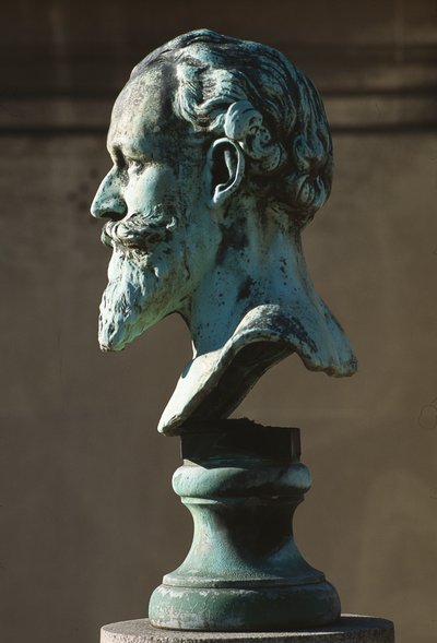 Edouard Manet büstü (1832-83) (bronz) (ayrıca bkz. 287311) by French School