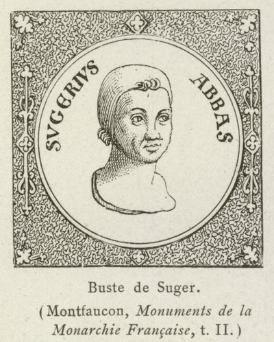 Buste de Suger (gravür) by French School