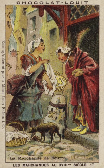 Tereyağı satıcısı, 18. yüzyıl by French School