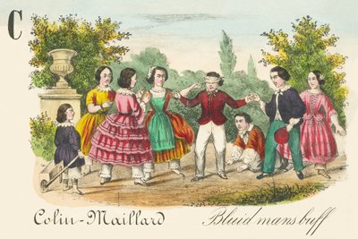 C: Colin-Maillard - Mavi Adamlar by French School