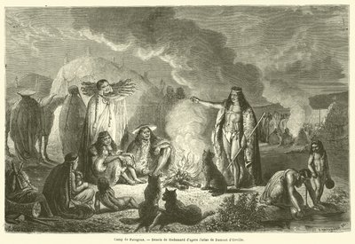 Camp de Patagons (gravür) by French School