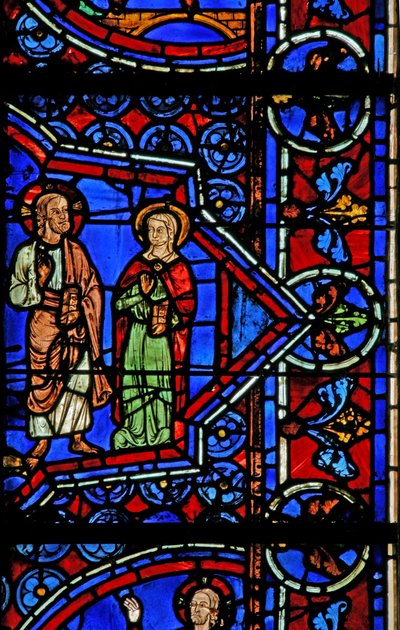 Cana Marriage: Mary artık şarap olmadığını söylüyor (w30a) by French School