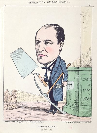 Bir inşaatçı arkadaşı olarak Baron Georges Eugene Haussmann