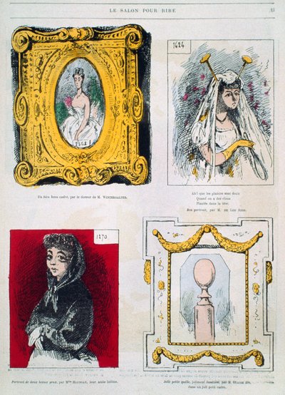 Ressamların karikatürleri, Franz Xavier Winterhalter, Glaize Fils, Le Salon pour Rire