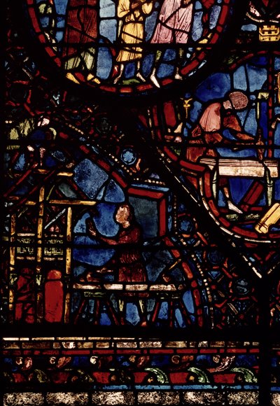 Marangozlar iş başında, kuzeydeki ayakta tedavi gören St. Julian the Hospitaller