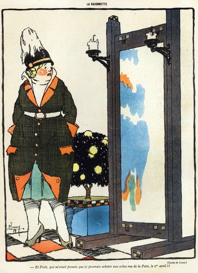 La Baionette dergisinin 29 Mart tarihli April Fools Day (Poisson dAvril) sayısından Paris