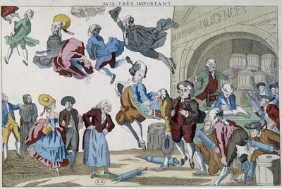 Hava Tespitleri Üzerine Karikatür by French School