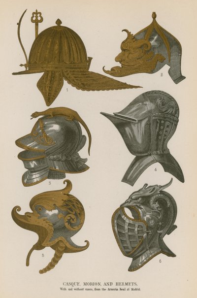 Casque, Morion ve Kasklar by French School