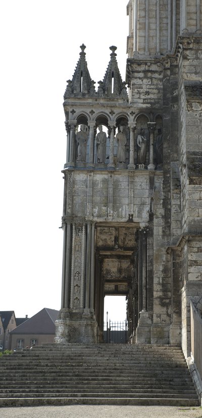 Cathedrale de chartres, güney portalının detayı by French School