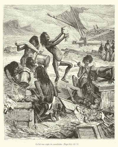 Bu bir yamyamlar alemiydi (gravür) by French School