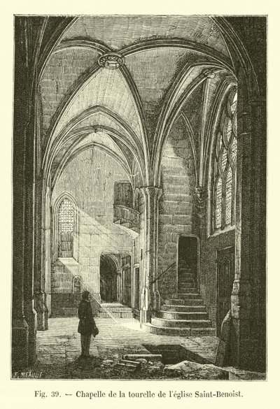 Saint-Benoist kilisesinin taretinin Şapeli by French School