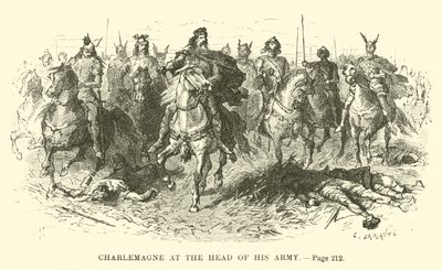 Ordusunun başında Charlemagne by French School